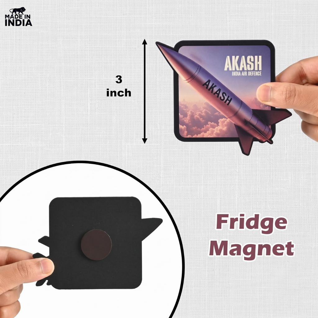 Wooden Fighter Jet Fridge Magnet – MDF Patriotic Magnet for Fridge, Office Desk, Locker | Independence Day & Republic Day Gift (6pc - 3 Inch)