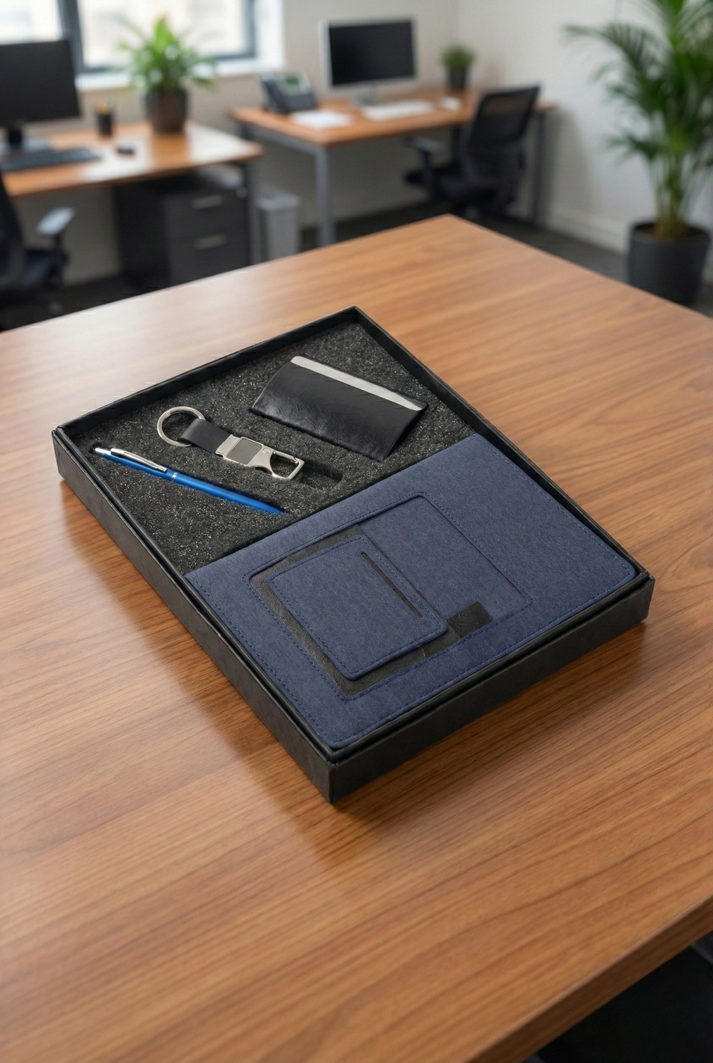 Best Customized Corporate Gift Set – Diary, Pen, Card Holder & Keychain