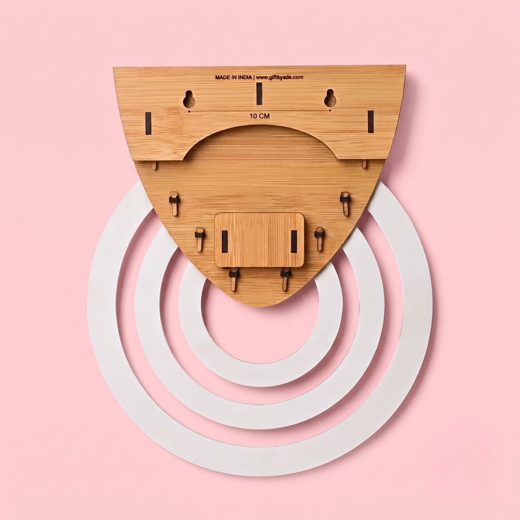 Calendar 2026 Wall Hanging Perpetual Calendar Wooden Circular Round Shape Calendar For Infinite Lifetime Best For Wall Decor And New Year Gifts (Bamboo - Eco Friendly)
