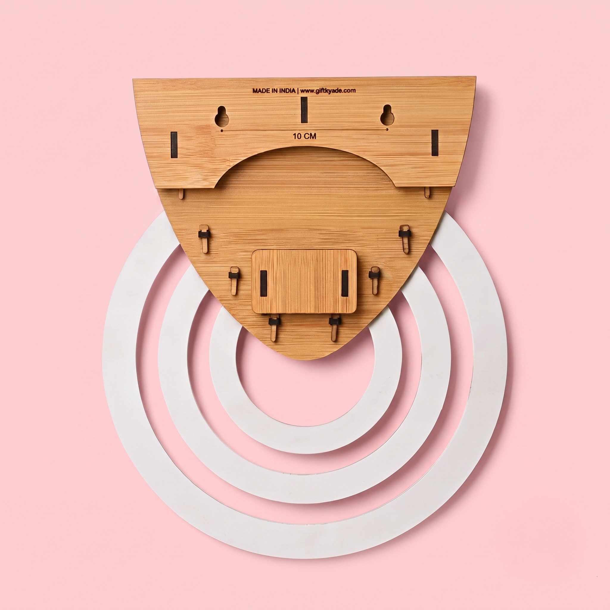 Calendar 2026 Wall Hanging Perpetual Calendar Wooden Circular Round Shape Calendar For Infinite Lifetime Best For Wall Decor And New Year Gifts (Bamboo - Eco Friendly)