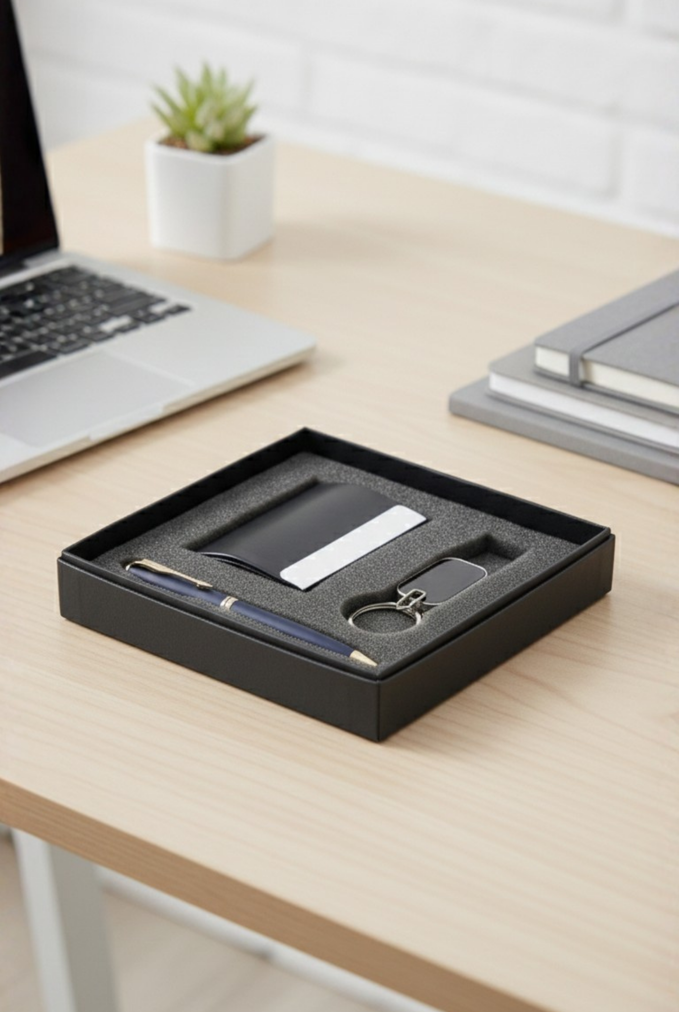 Stylish Corporate Gift Set – Diary, Pen, Keychain & Card Holder