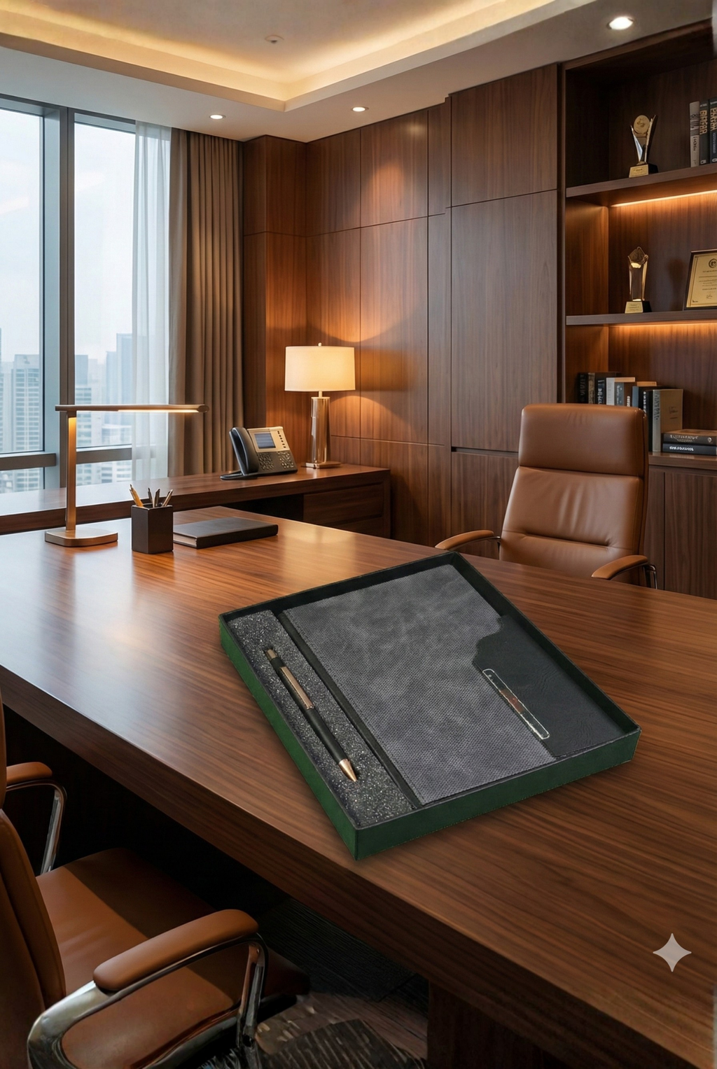 Customized Corporate Gift Set – Premium Diary and Pen (2 in 1)