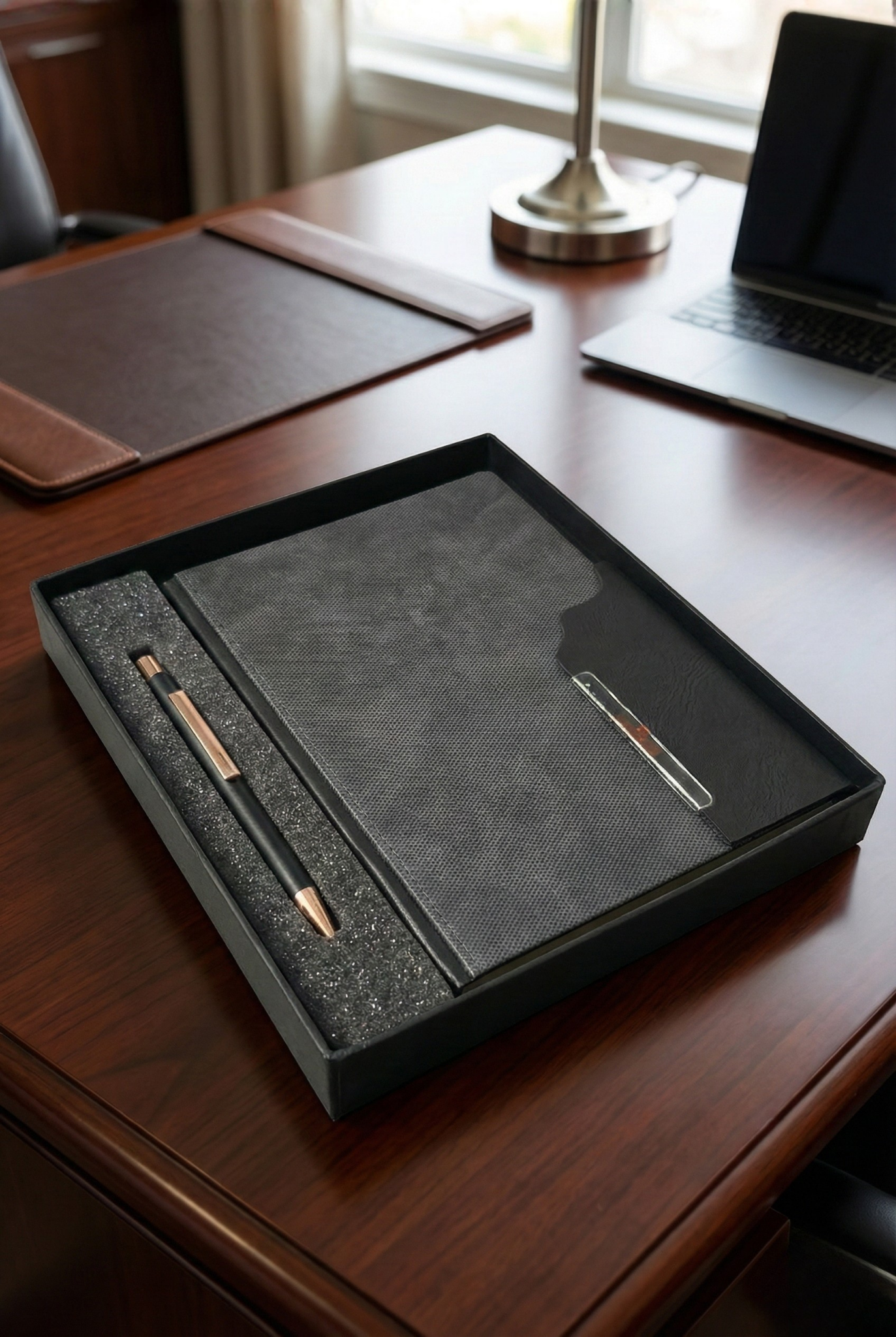 Customized Corporate Gift Set – Premium Diary and Pen (2 in 1)