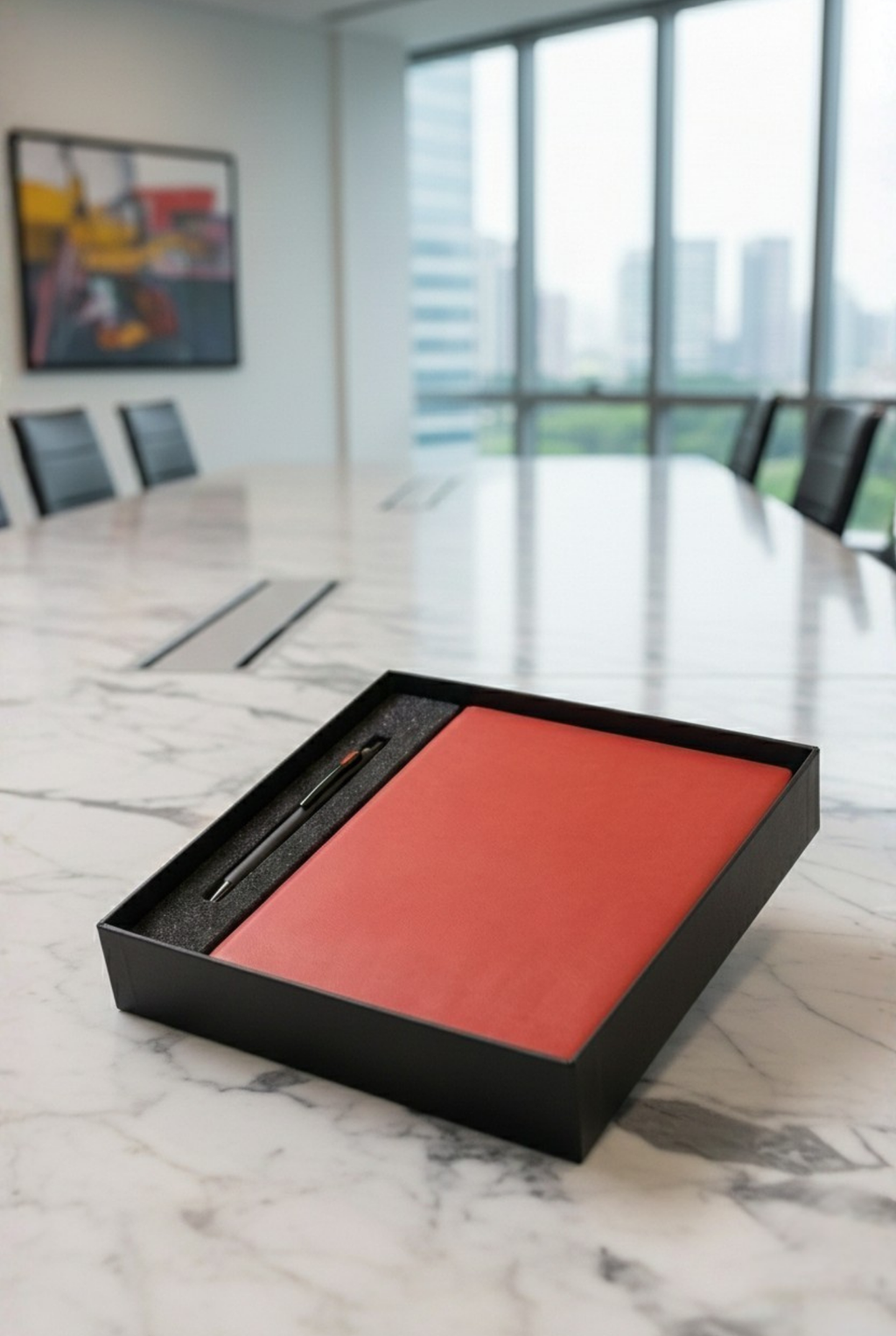 Corporate Branding Gift Set – Diary and Metal Pen