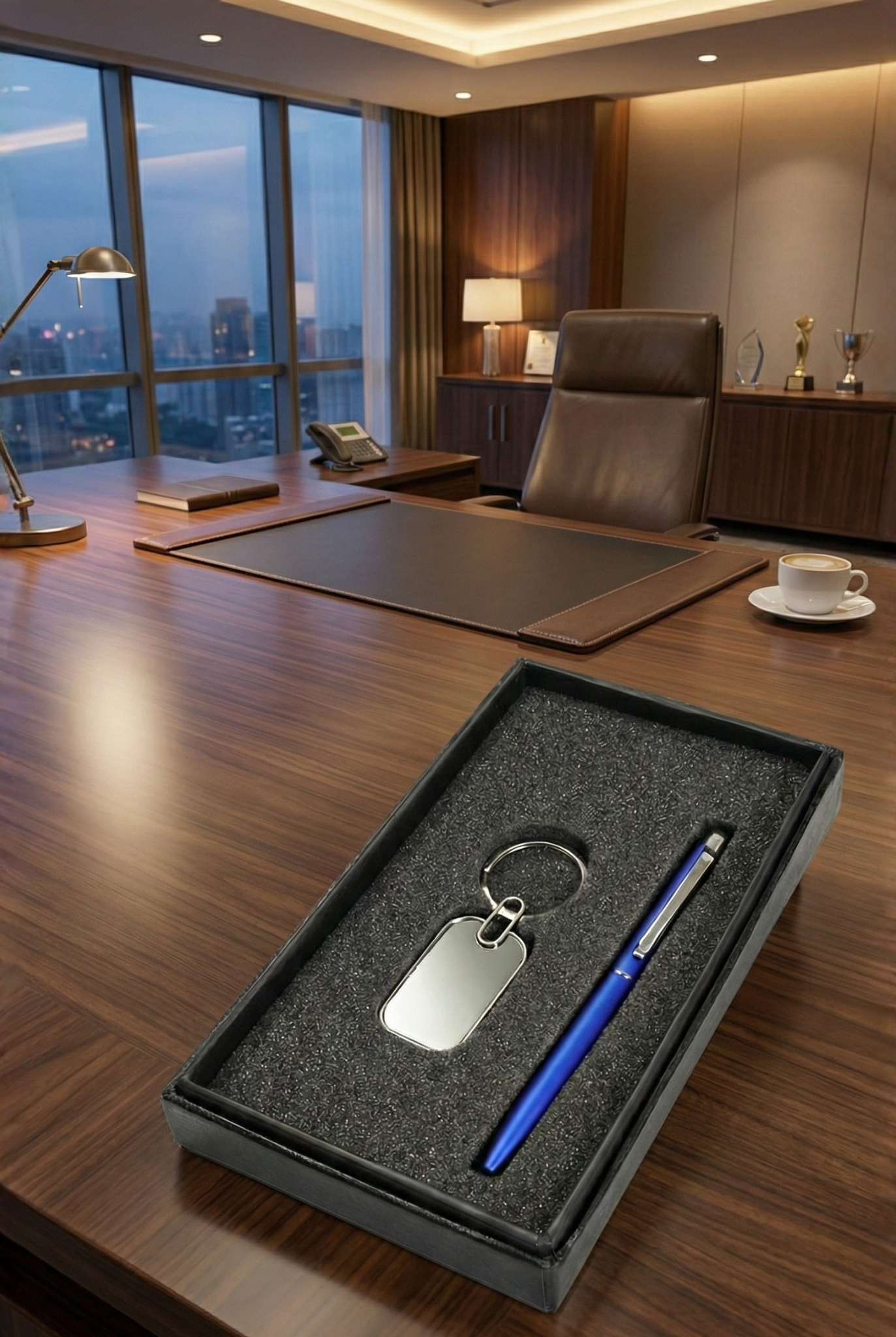 Professional Corporate Gift Set – Pen & Keyring