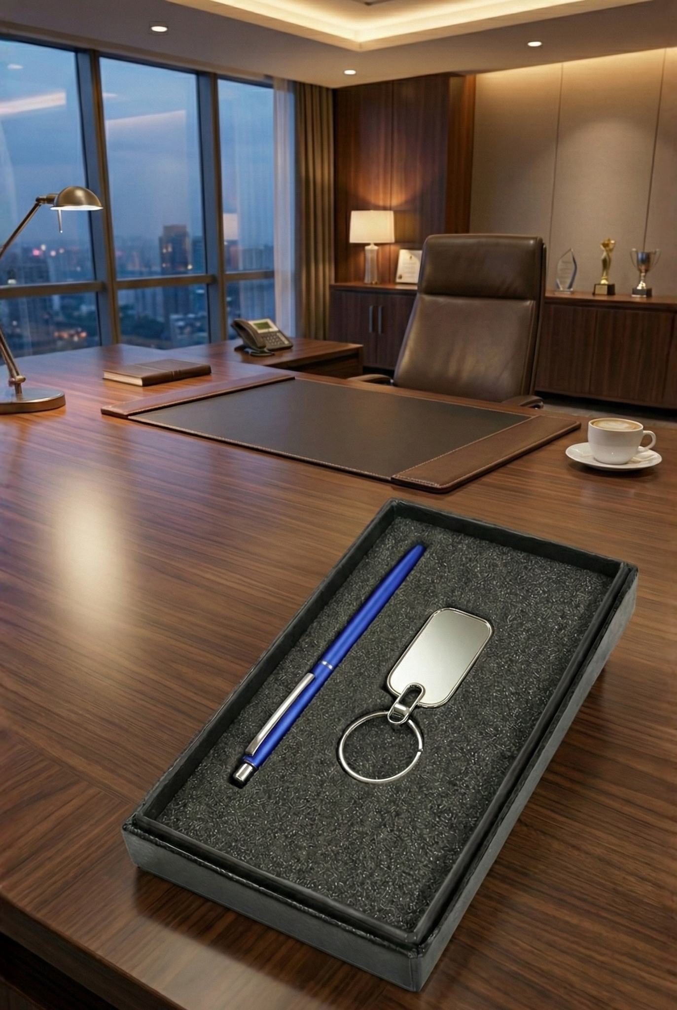 Professional Corporate Gift Set – Pen & Keyring