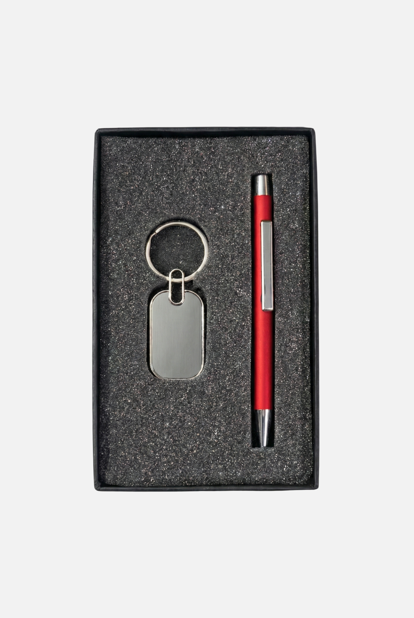 Classic Corporate Branding Gift Set – Customized Pen & Keychain