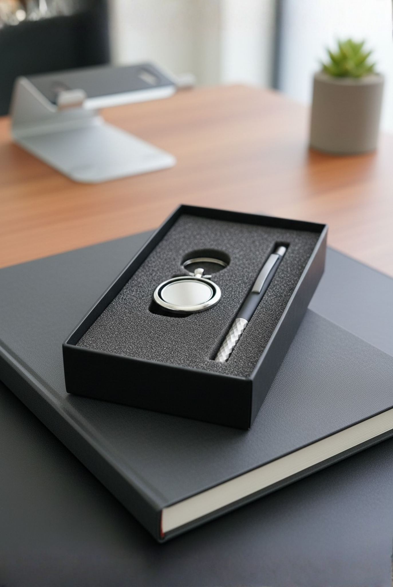 Executive Promotional Gift Set – Premium Customized Pen & Keychain