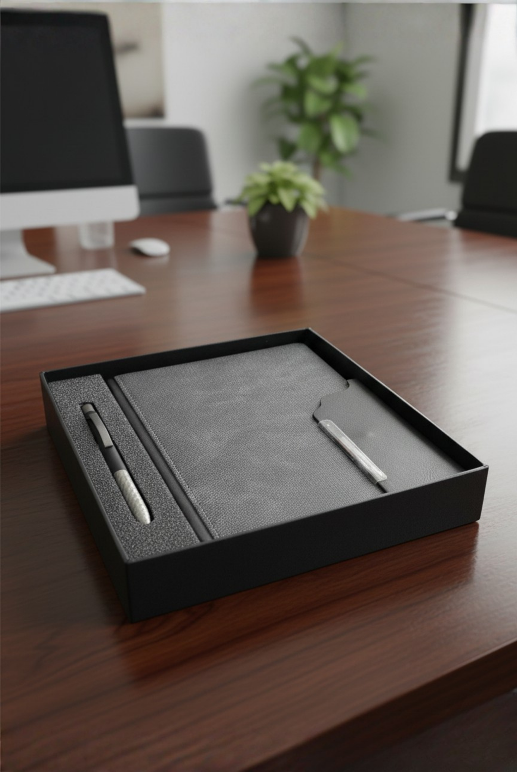 Executive Customized Corporate Gift Set – Premium Diary & Pen